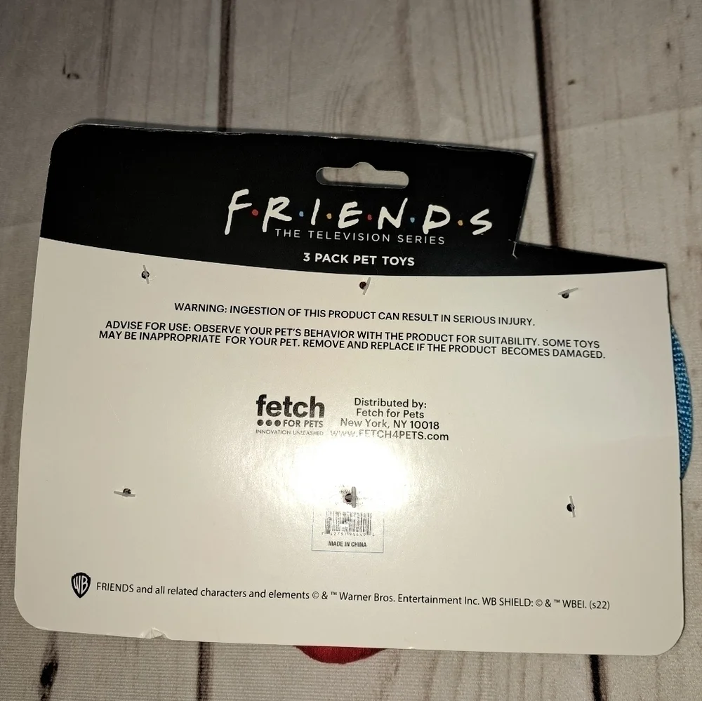 Valentines Friends “You're my lobster“ Rachel & Ross ~ Set Of 3 Squeaky Dog Toy